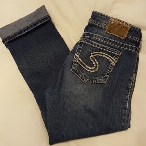 Silver Natsuki Capri Jeans
